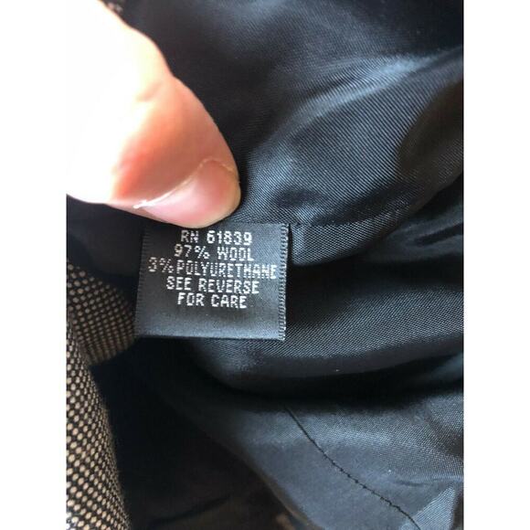 Rickie Freeman Teri Jon Gray Wool Blend Jacket Blazer Women's Size 10 - Picture 10 of 10